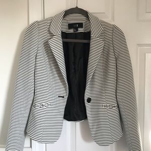 Navy striped blazer